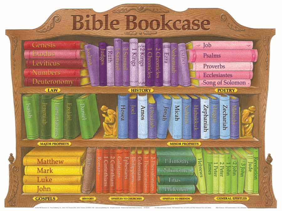 Bible Bookcase (laminated chart)
