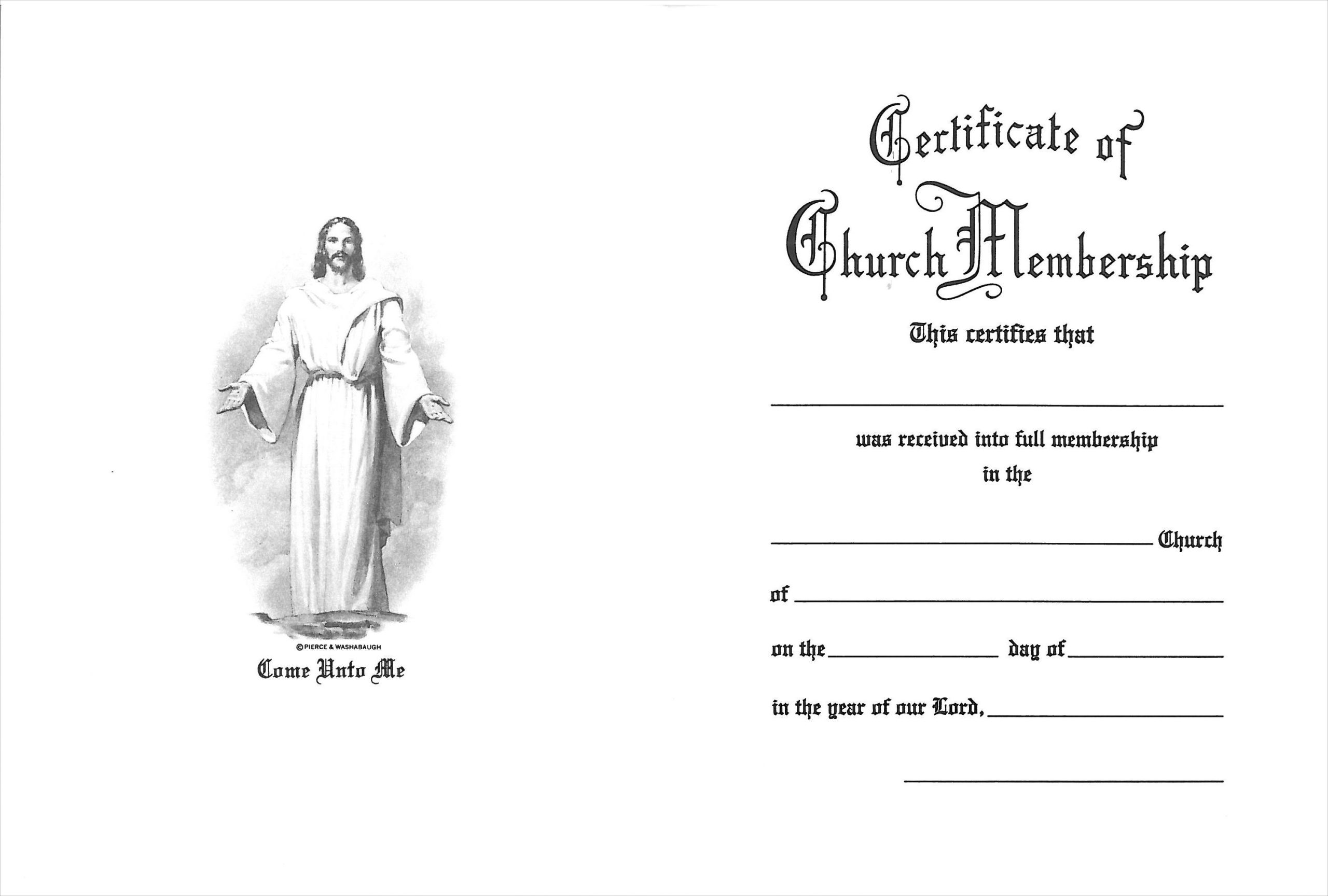 Certificate of Church Membership - Image 2