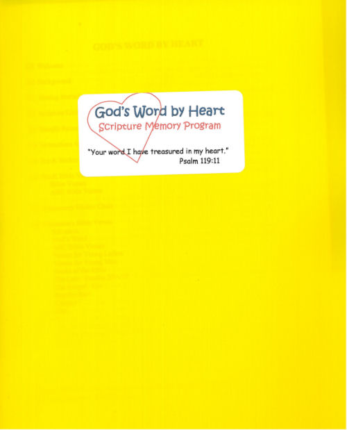 God's Word by Heart: Scripture Memory Program-Sample Kit