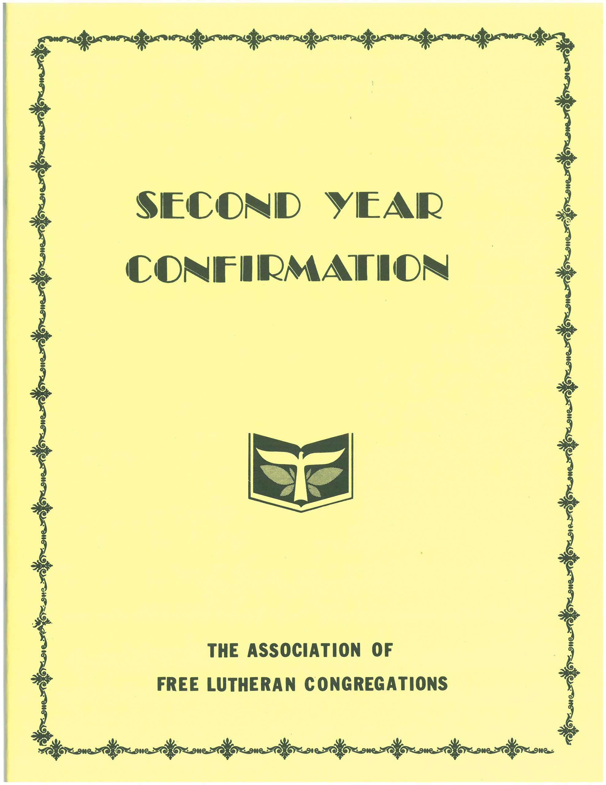 Second Year Confirmation