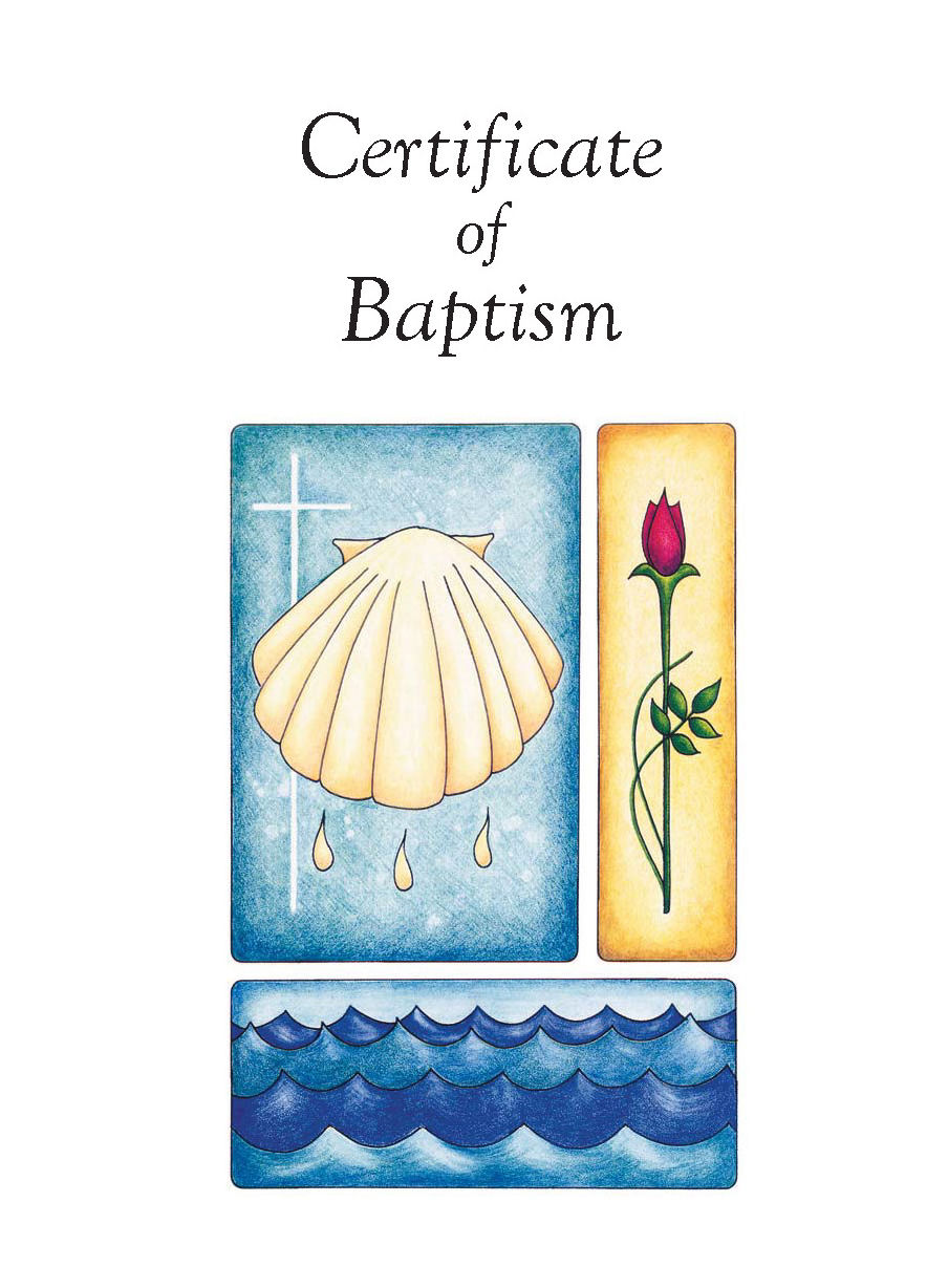 Certificate of Baptism card-style