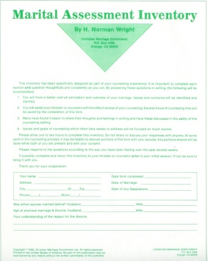 Marriage Assessment Inventory